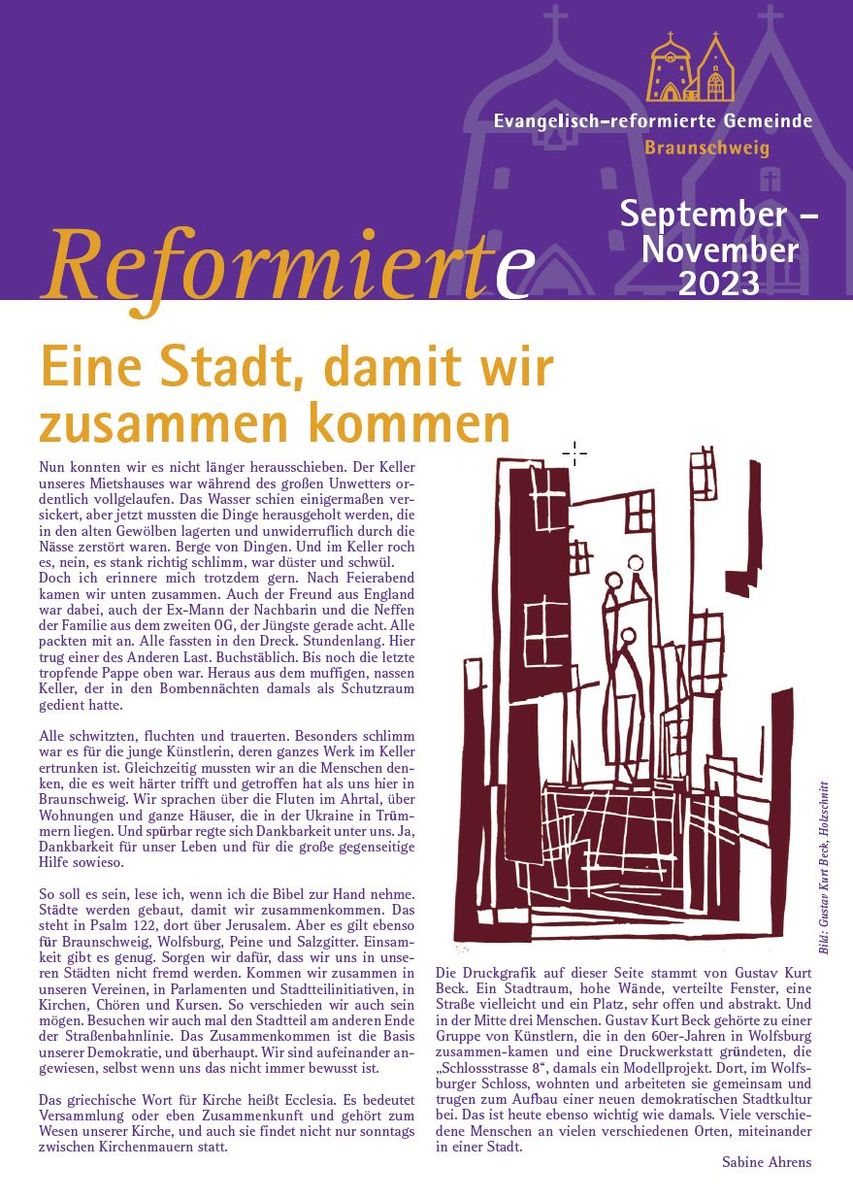 Gemeindeblatt September-November 2023